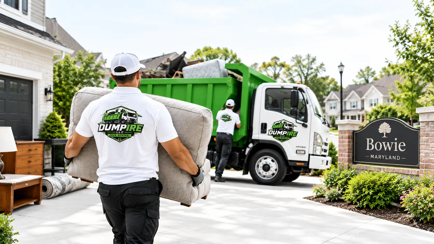 Dumpire LLC junk removal services in Bowie, Maryland